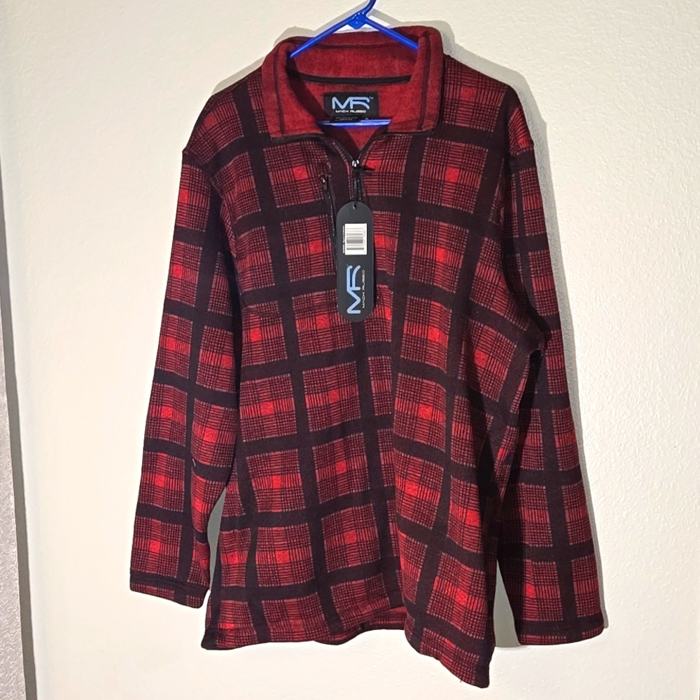 Mack Russo Red and Black Men’s Pullover Size XL NWT
